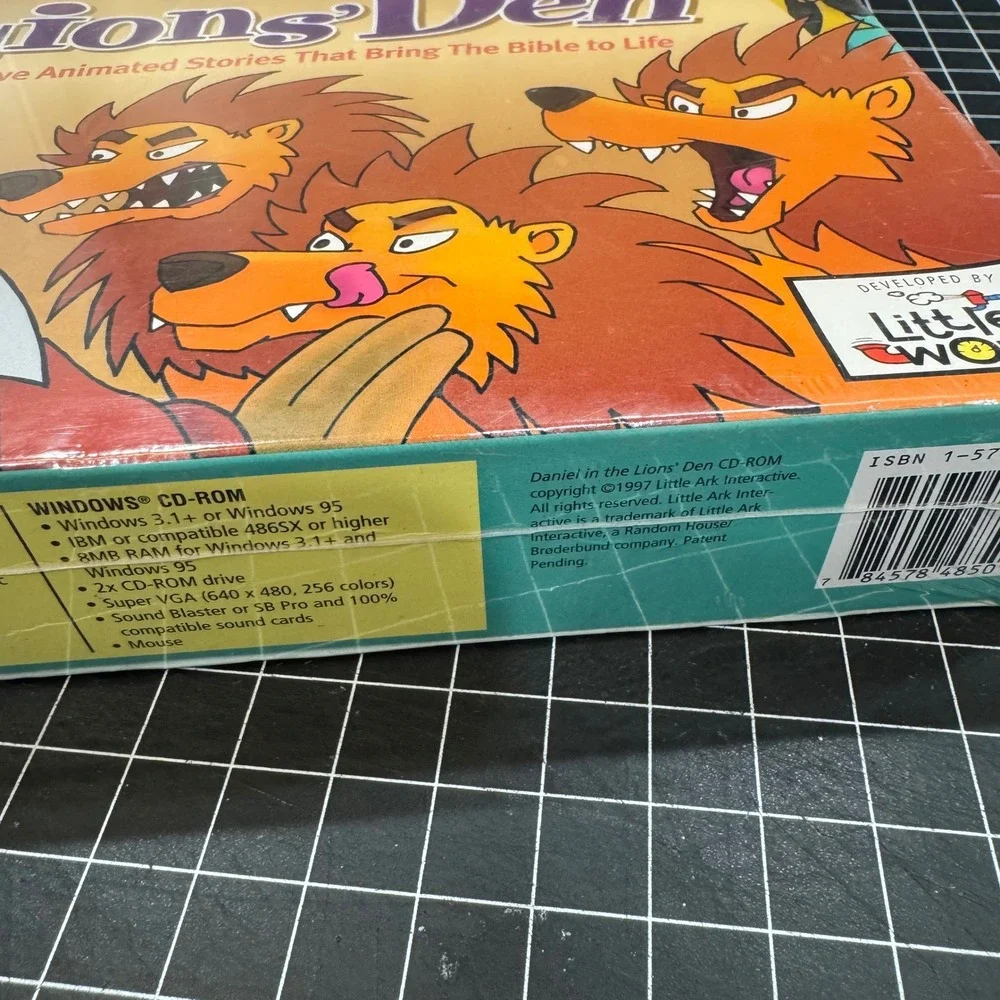 Little Ark Daniel in the Lions Den PC Mac CD-ROM 1997 Bible Story New Sealed